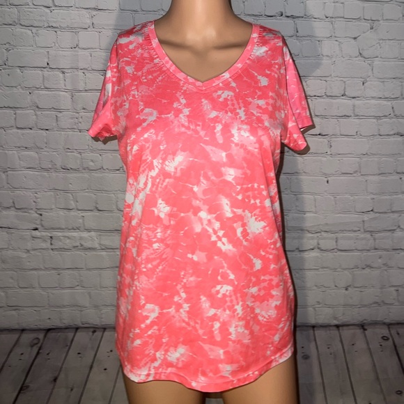 Danskin Now Tops - Danskin Now Pink & White Shirt size S